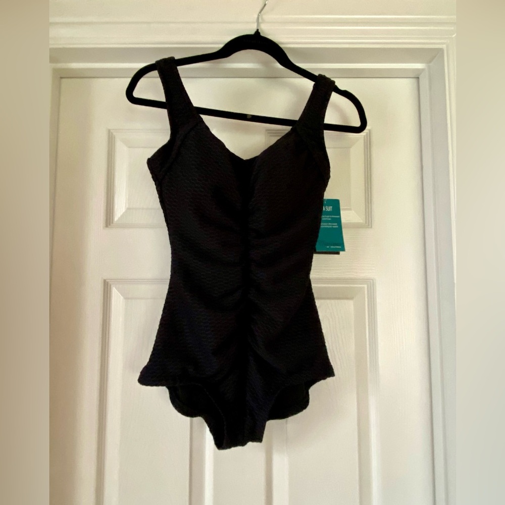 Maxine of Hollywood Black One Piece Swimsuit